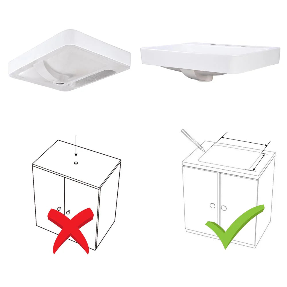 Diandra Porcelain Vessel Bathroom Sink