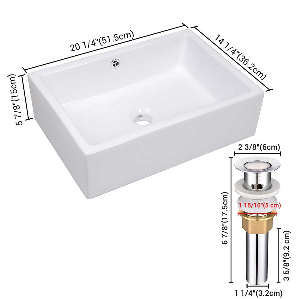 Baylor Porcelain Vessel Bathroom Sink