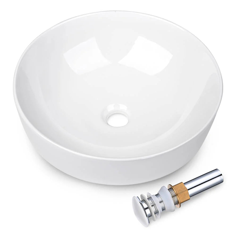 Xella Porcelain Vessel Bathroom Sink