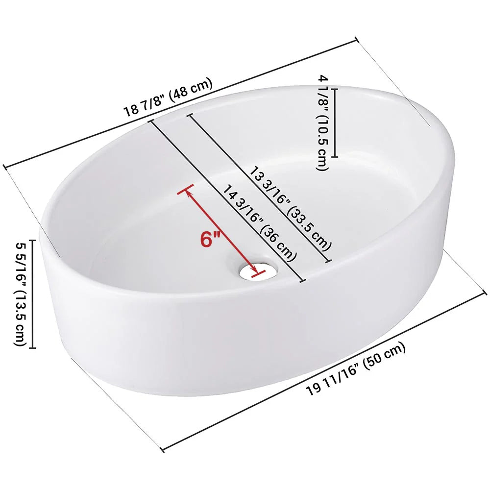 Nyx Porcelain Vessel Bathroom Sink