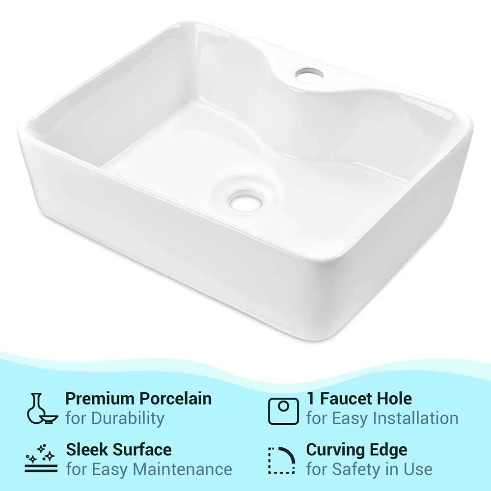 Yira Porcelain Vessel Bathroom Sink