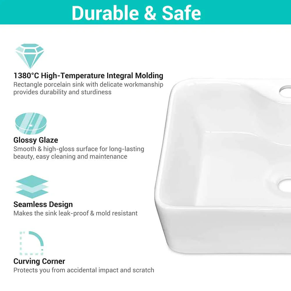 Yira Porcelain Vessel Bathroom Sink