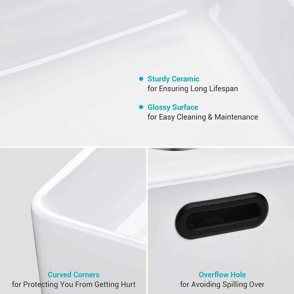 Thalia Porcelain Vessel Bathroom Sink