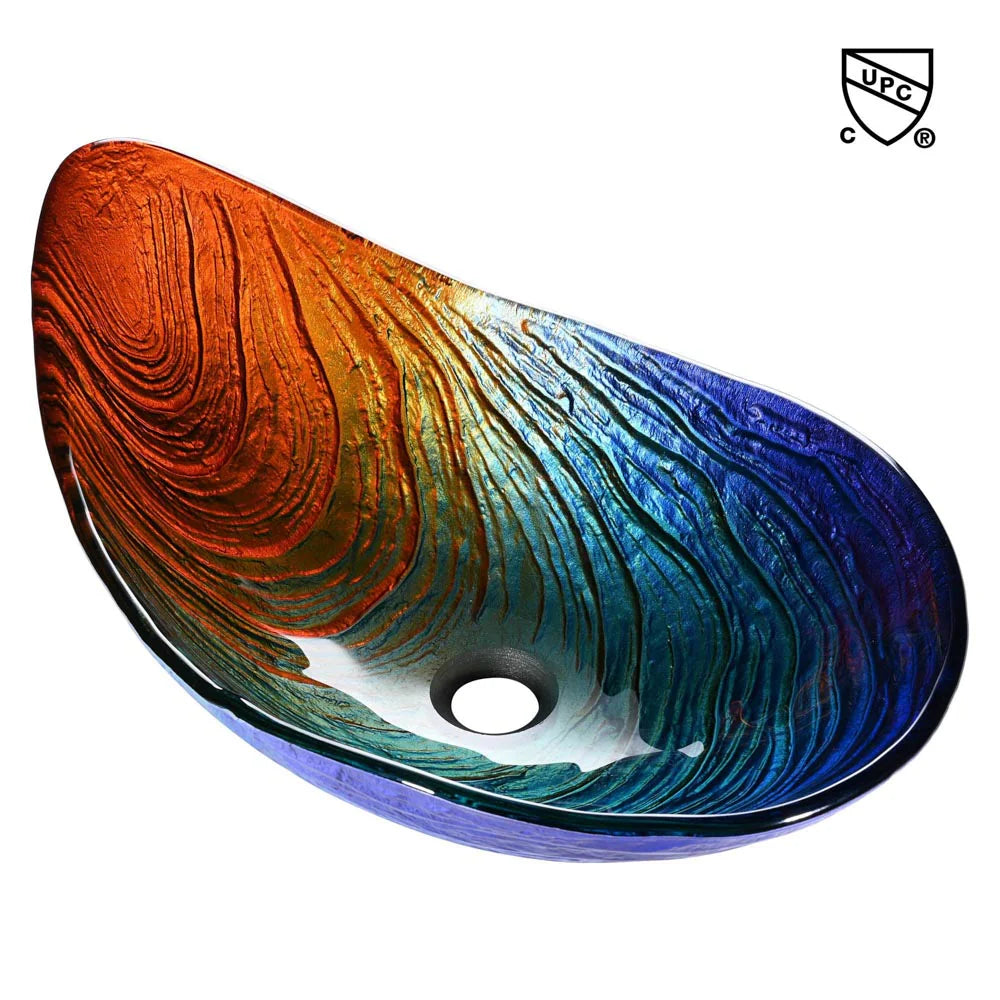 Grayson Tempered Glass Vessel Bathroom Sink