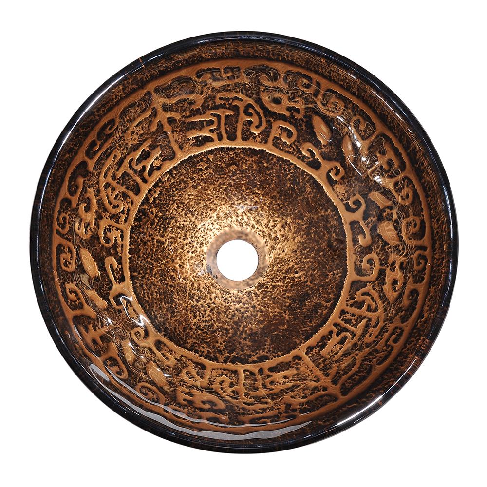 Navaeh Tempered Glass Vessel Bathroom Sink