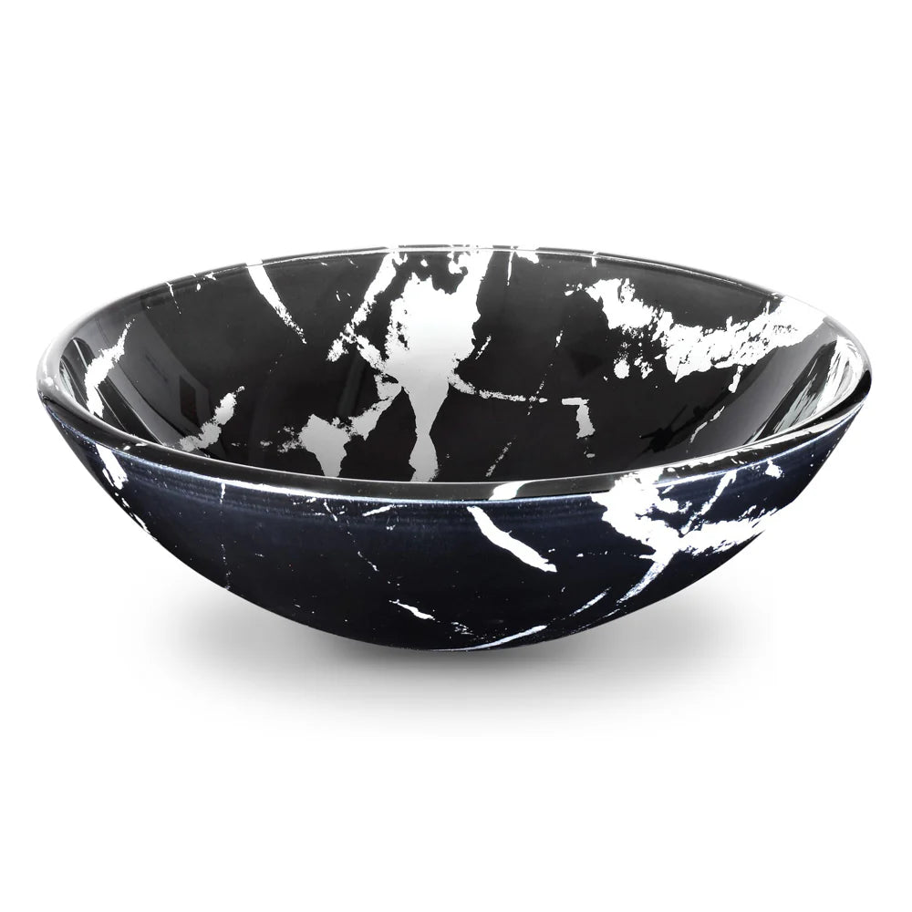Brett Tempered Glass Vessel Bathroom Sink