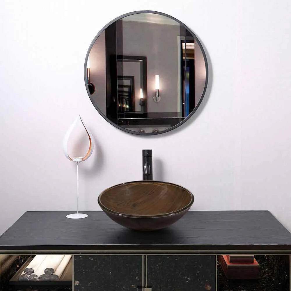 Finlay Tempered Glass Vessel Bathroom Sink