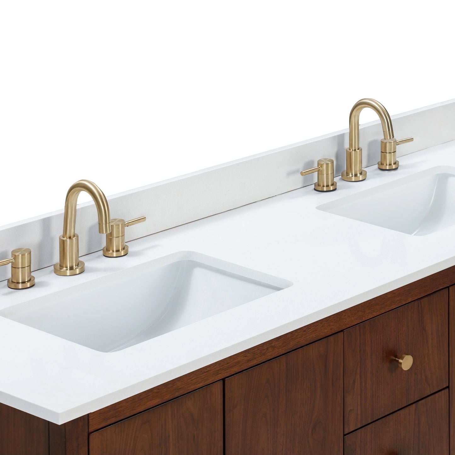 Zoe 60" Freestanding Bathroom Vanity with Vitreous China Undermount Sinks - KBH Home