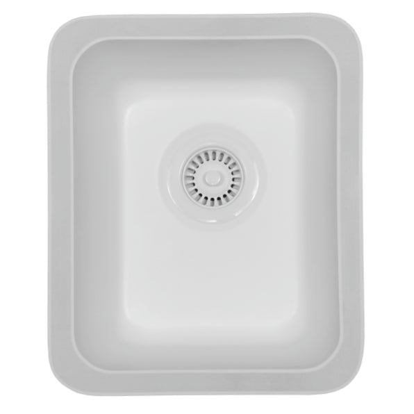 Seamless 14" Quartz Composite Undermount Bar Sink