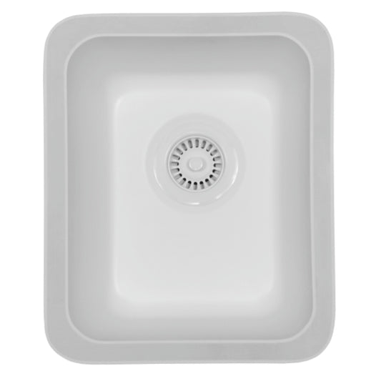 Seamless 14" Quartz Composite Undermount Bar Sink