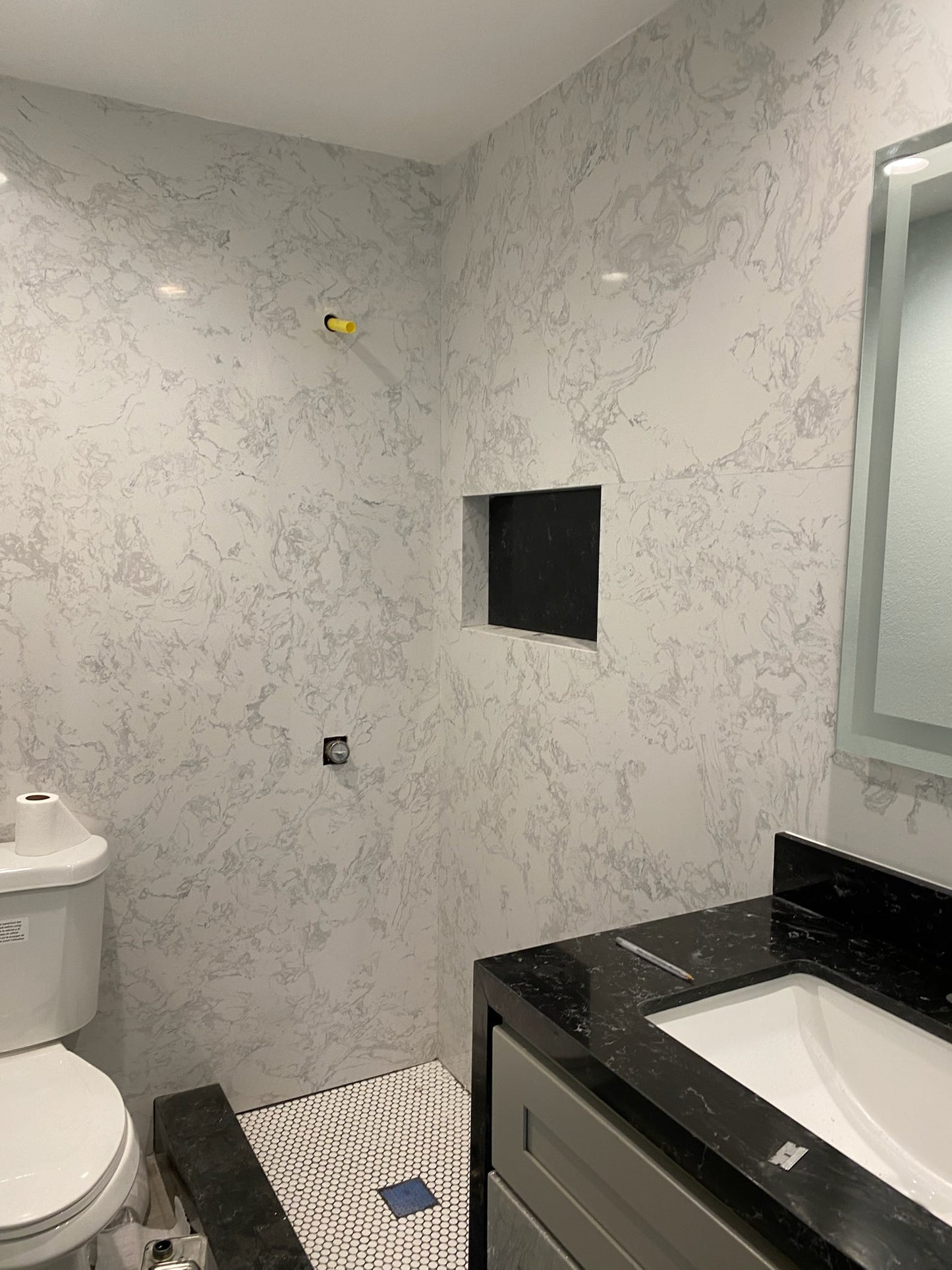 Calcutta Blanc Engineered Marble Slab