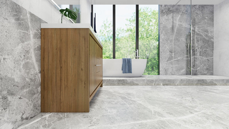 Dolce 60" Freestanding Bathroom Vanity with Reinforced Acrylic Integrated Sink Top