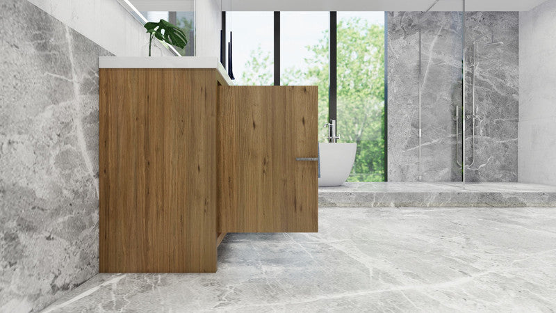 Dolce 60" Freestanding Bathroom Vanity with Reinforced Acrylic Integrated Sink Top