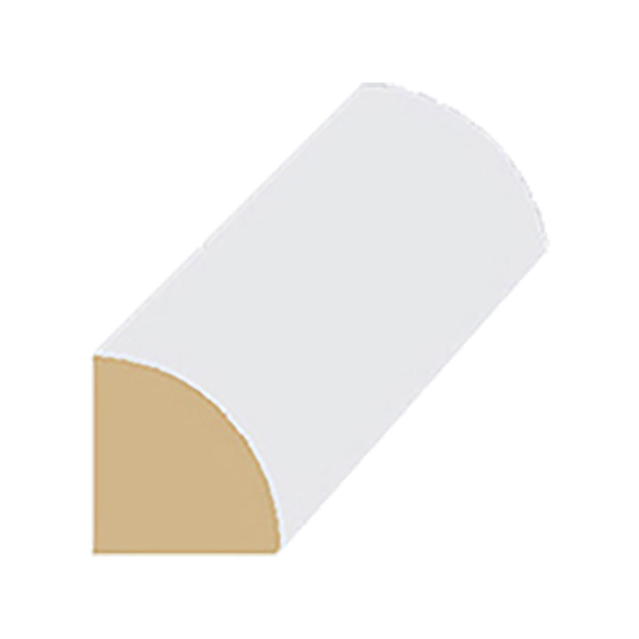 3/4 inch x 3/4 inch pine quarter round moulding profile