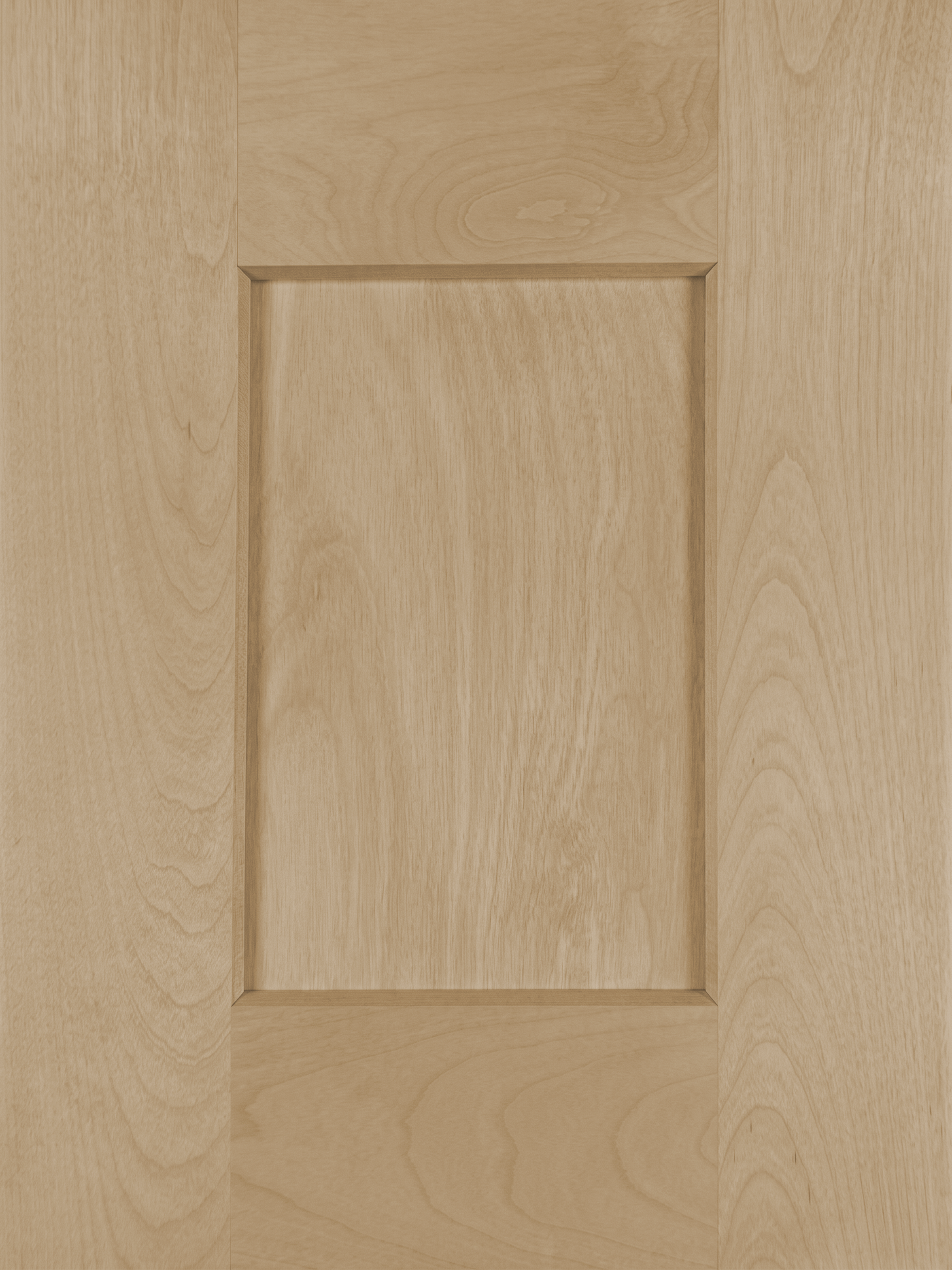 Honey Glow Shaker kitchen cabinet door sample in solid birch, American framed full overlay, DK Collection