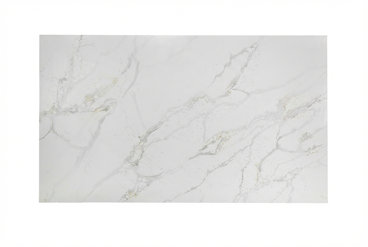 Additional view 7 of the Calacatta Phoenix engineered quartz slab