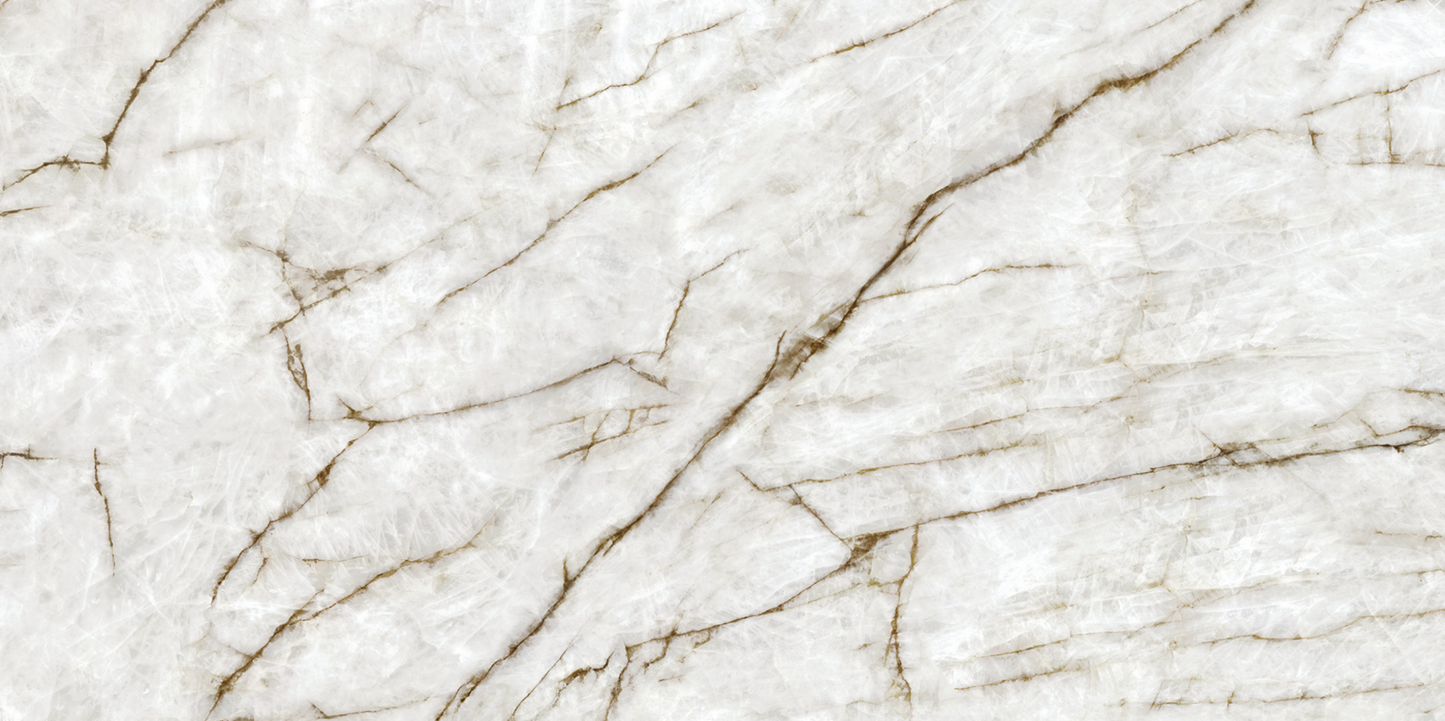 ES-Cristallo Blanco Printed Surface Quartz Slab