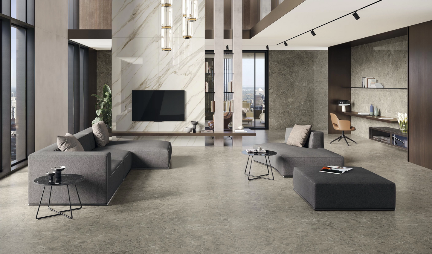 GM-Atlas Concorde HybridSlab™ Calacatta Bernini Rectified Porcelain Slab