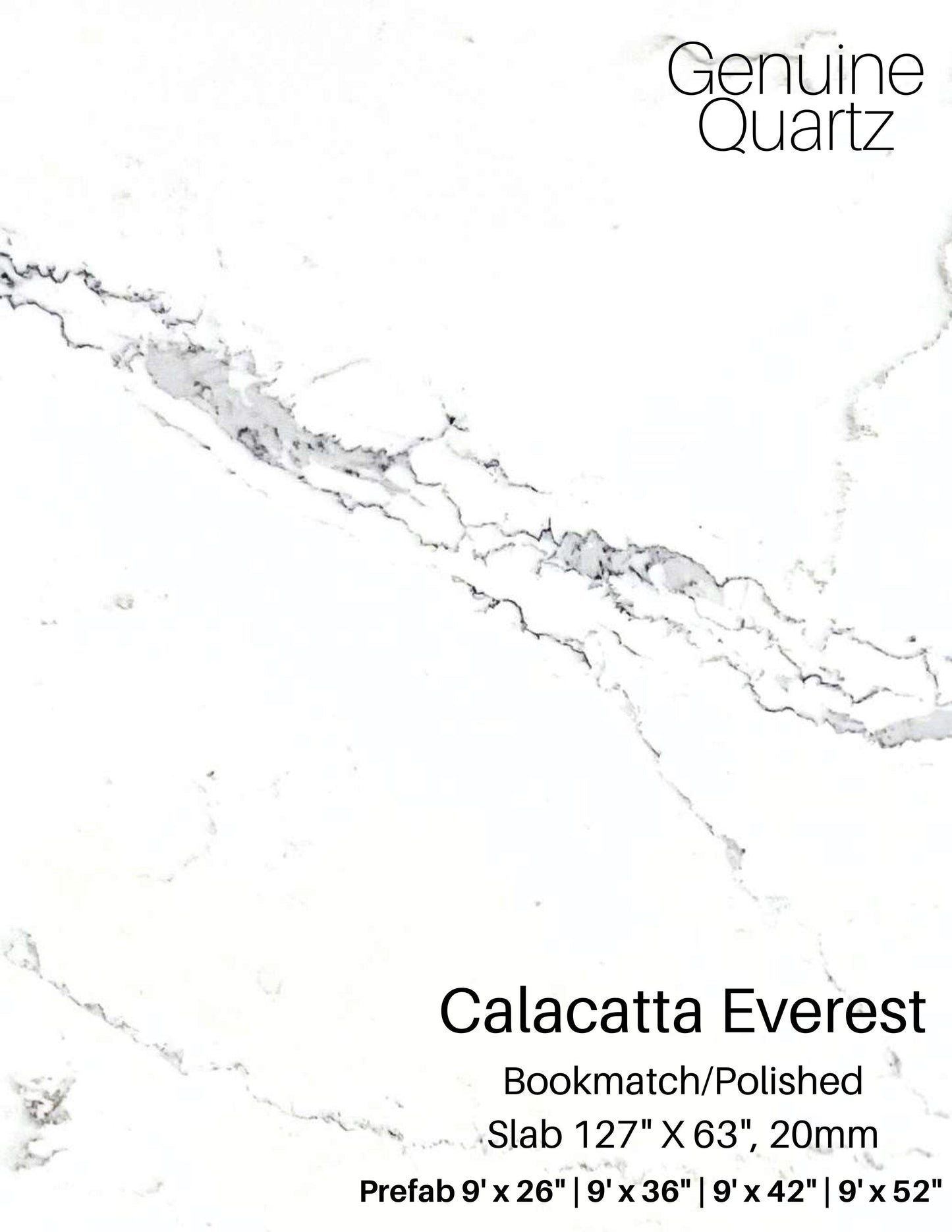 GM-Calacatta Everest Quartz Slab