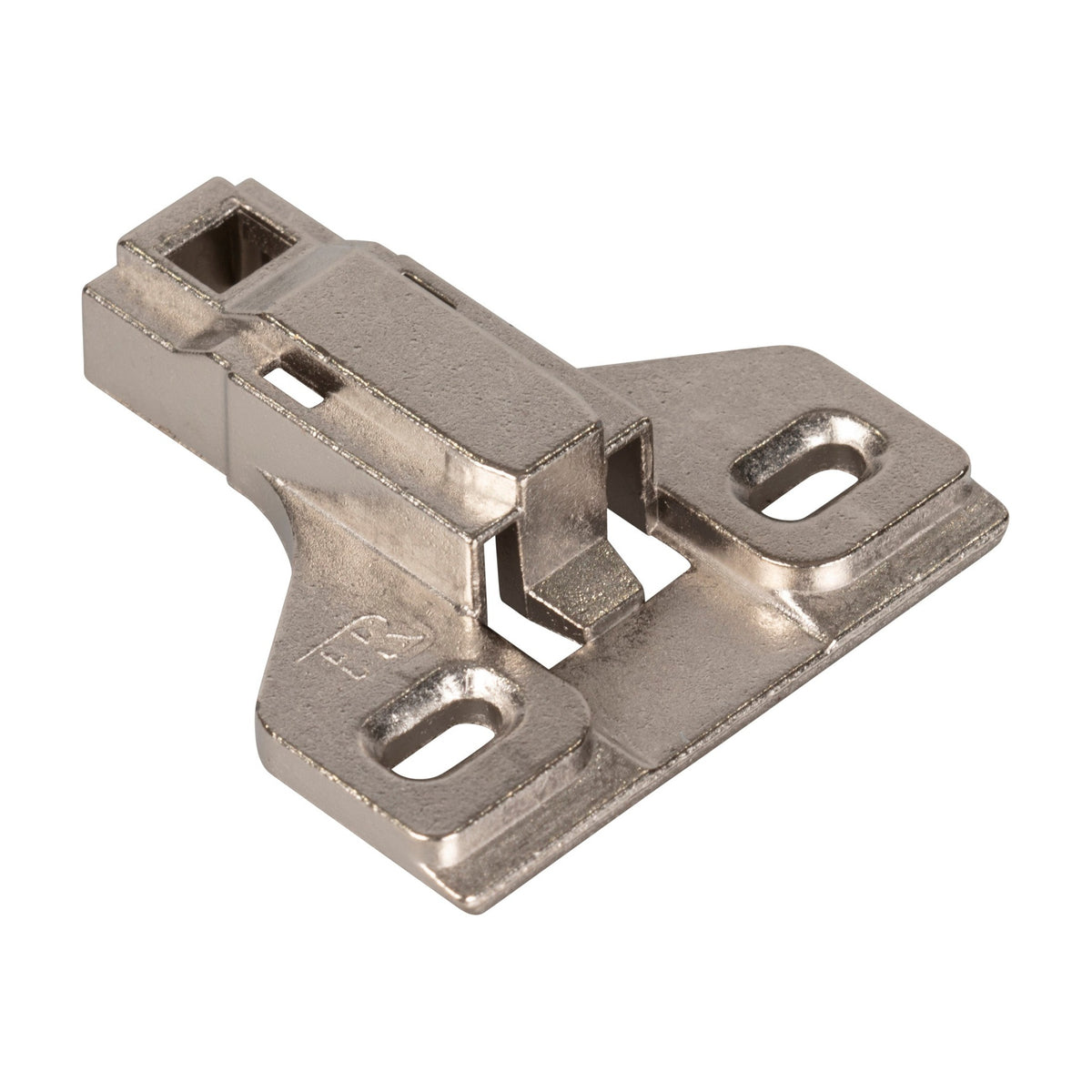 400 Series Heavy Duty Hinge Mounting Plate, 6 mm, Non-Cam, for 125 Degree Hinge, No Screws, Face Frame