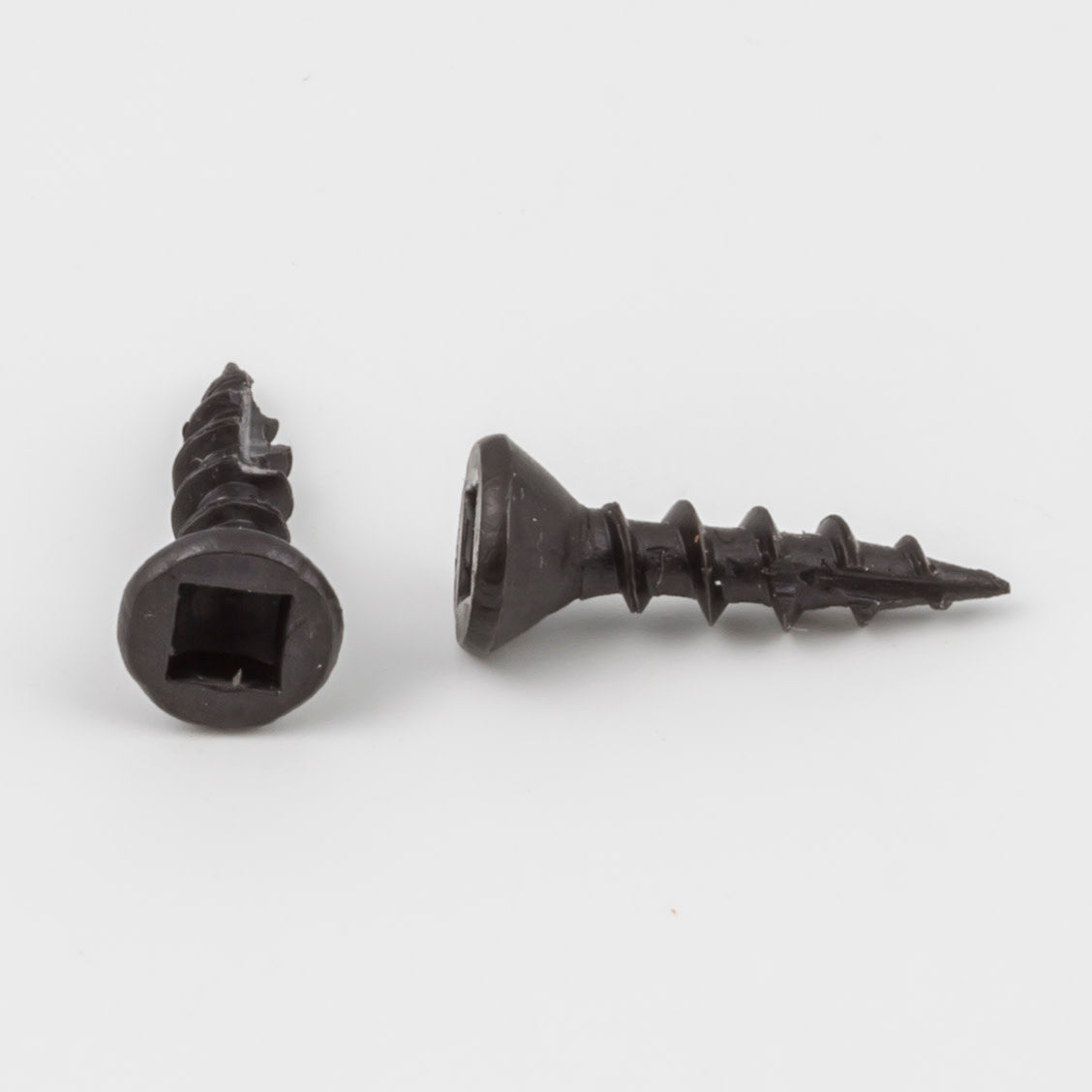 #6 x 5/8" Square Drive Flat Head Screw, Black