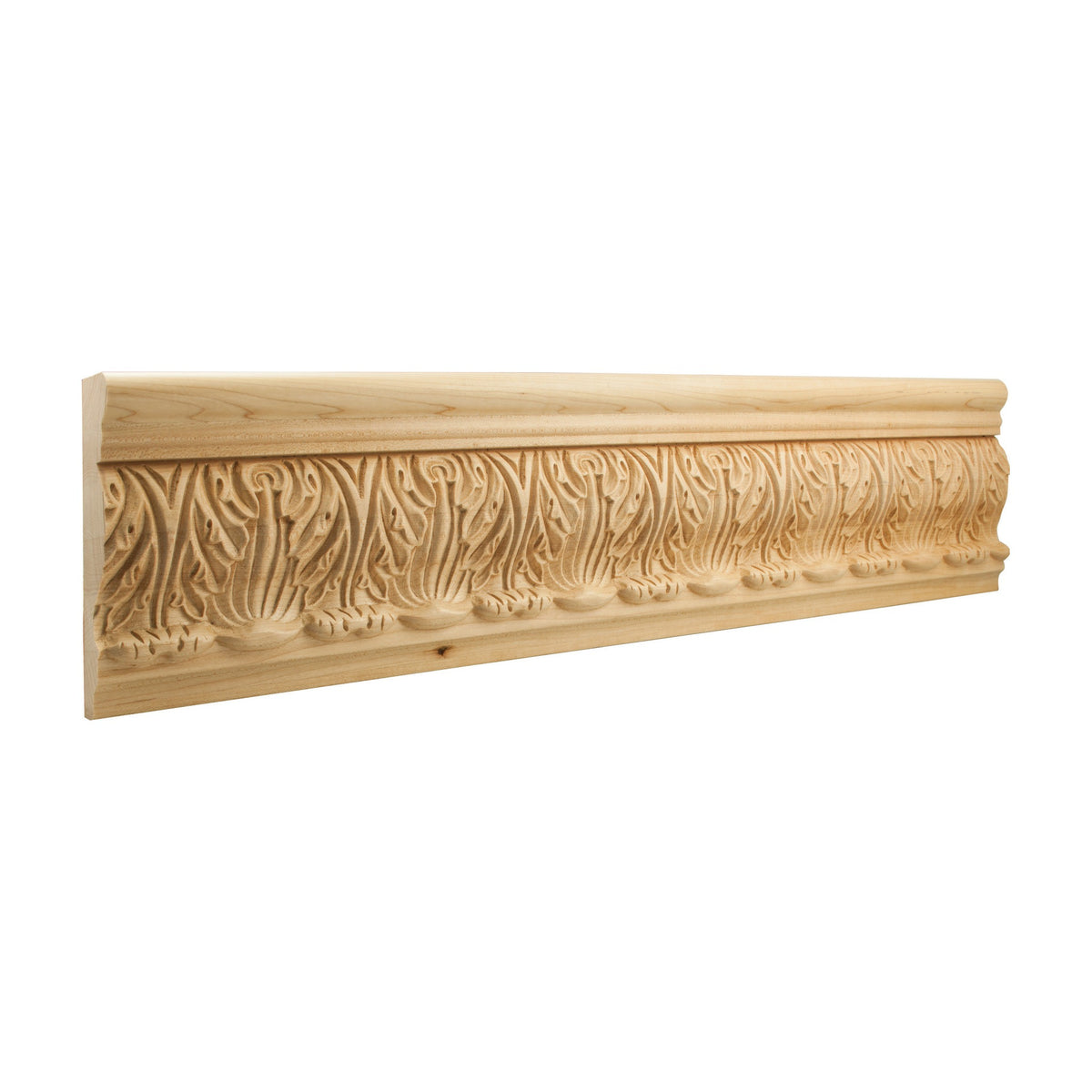 Acanthus Hand Carved Moulding, 5-3/4" x 1-1/4" x 8 ft stick