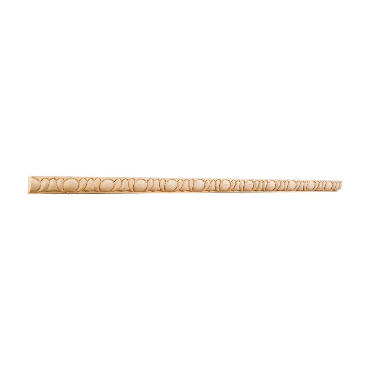 Egg and Dart Hand Carved Moulding, 5/8" x 5/16" x 8 ft stick