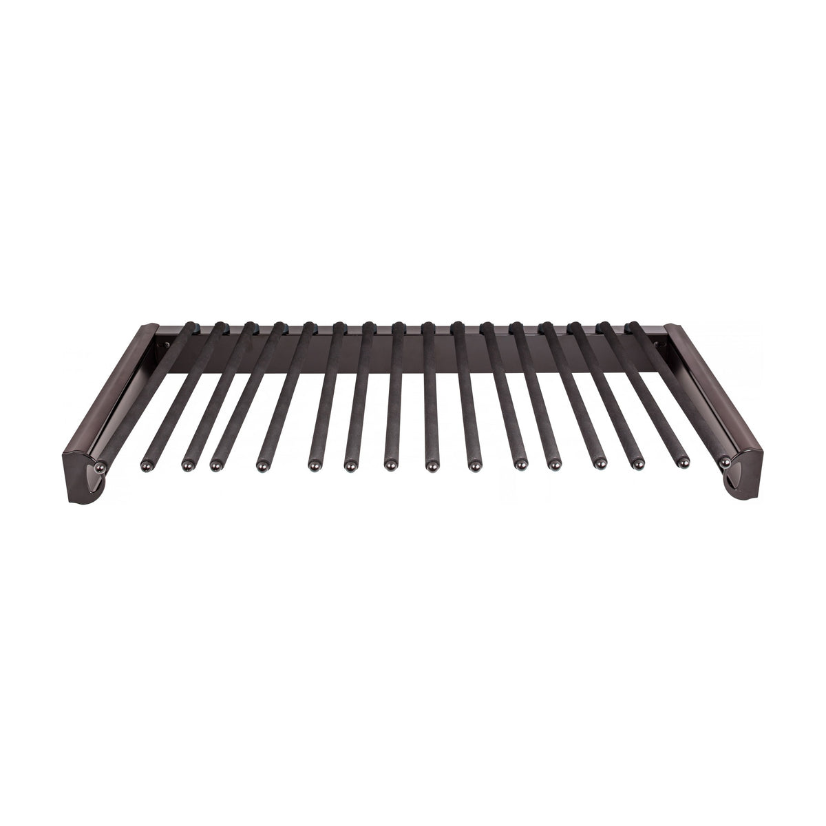 Fenwick Pull-Out Pant Rack for 14" Deep Closets, Dark Bronze, 30"