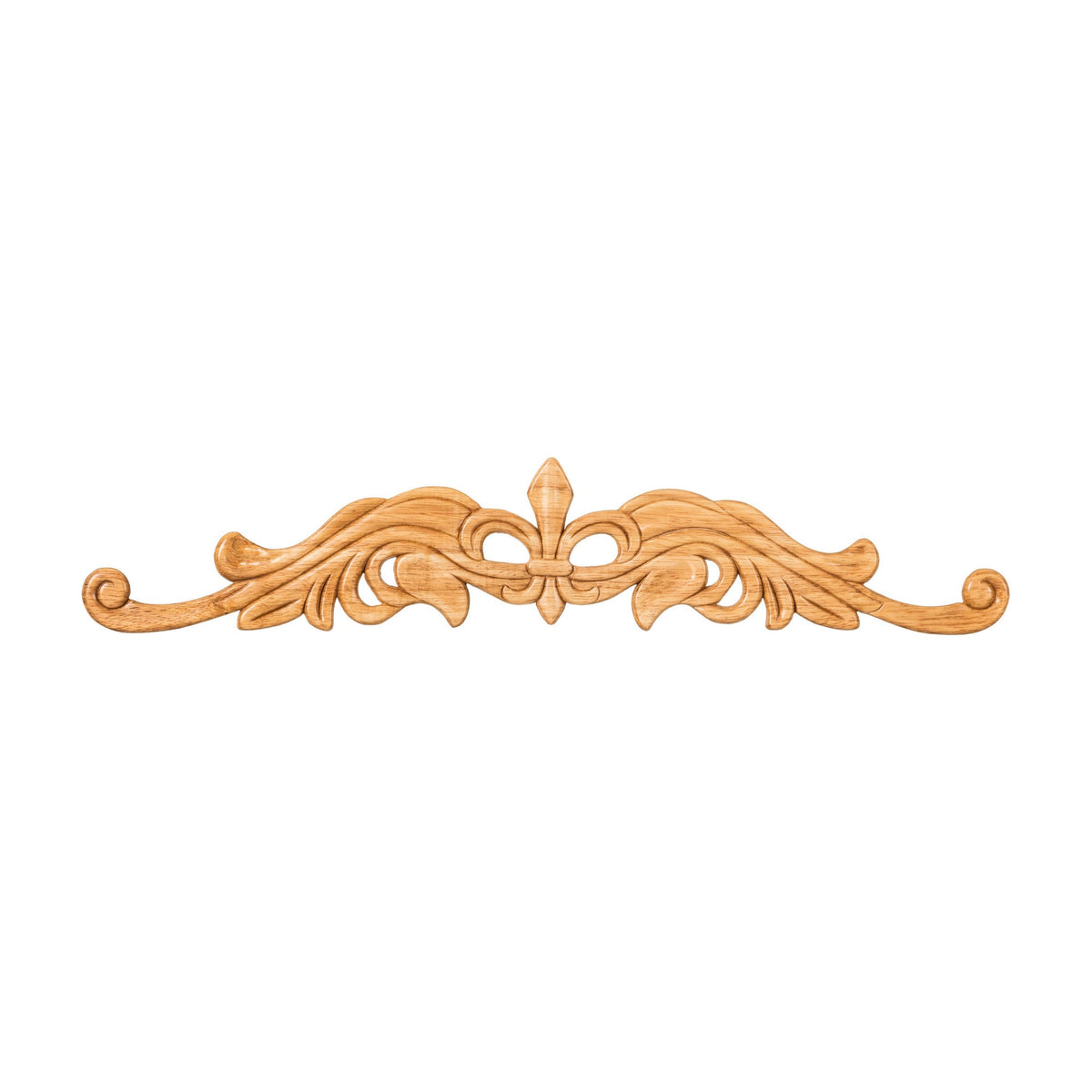 Fleur-de-Lis Pressed Wood Onlay, 20" x 5/16" x 4-3/16"