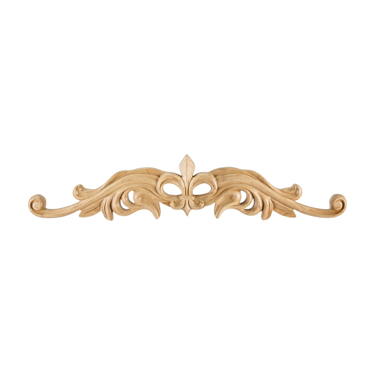 Fleur-de-Lis Wood Onlay, 20" x 7/8" x 4-3/16"