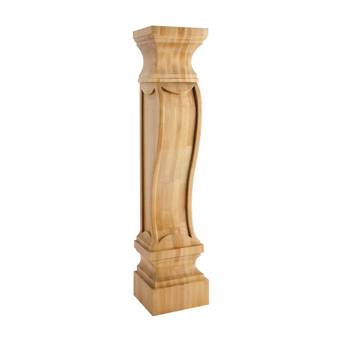 German Romanesque Transitional Fireplace Wood Corbel, 8" x 7" x 36"