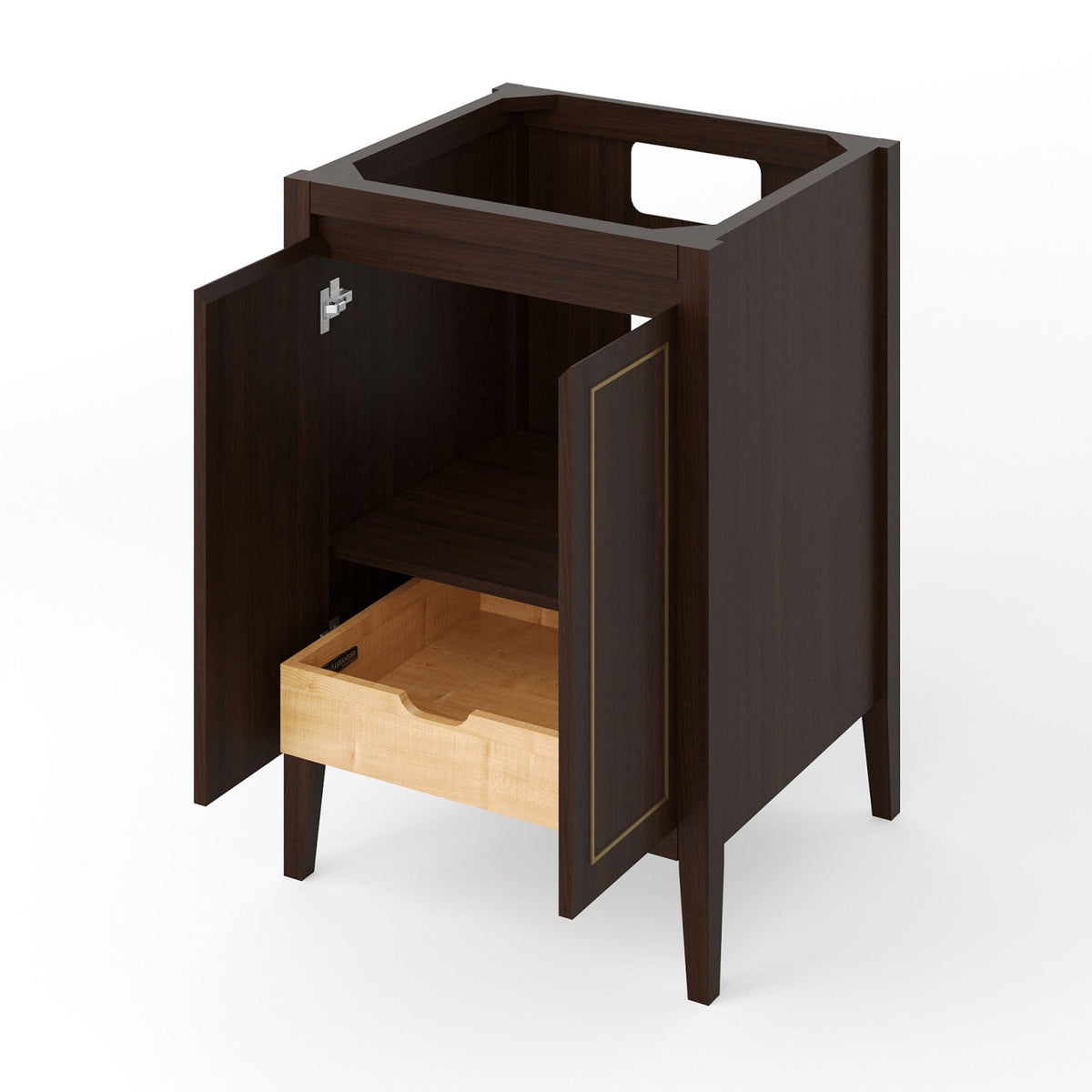 Jeffrey Alexander Percival 24" Single Bowl Freestanding Bathroom Vanity, alternate view