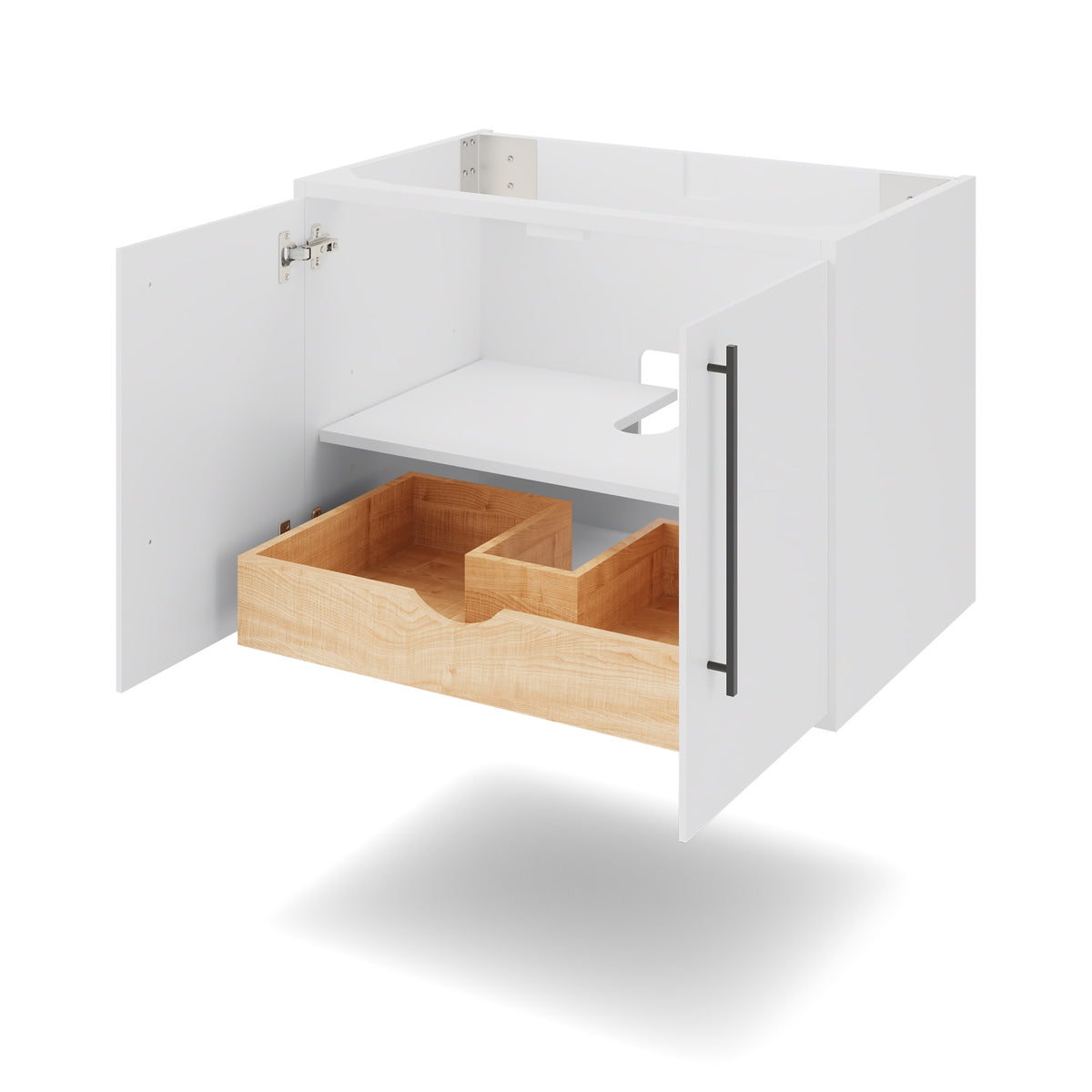 Jeffrey Alexander Tempest 30" Single Bowl Wall Mounted Bathroom Vanity, alternate view