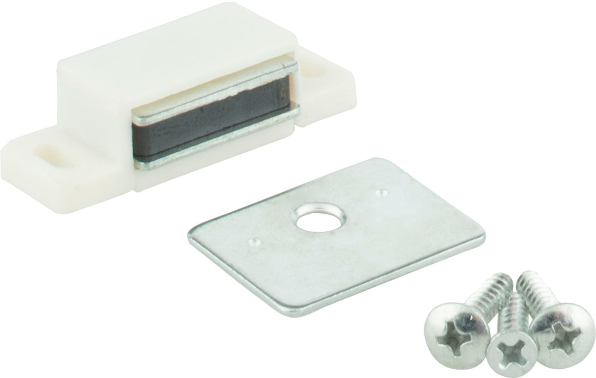 KasaWare Cabinet Catch, 2-Pack, Single Magnetic, White