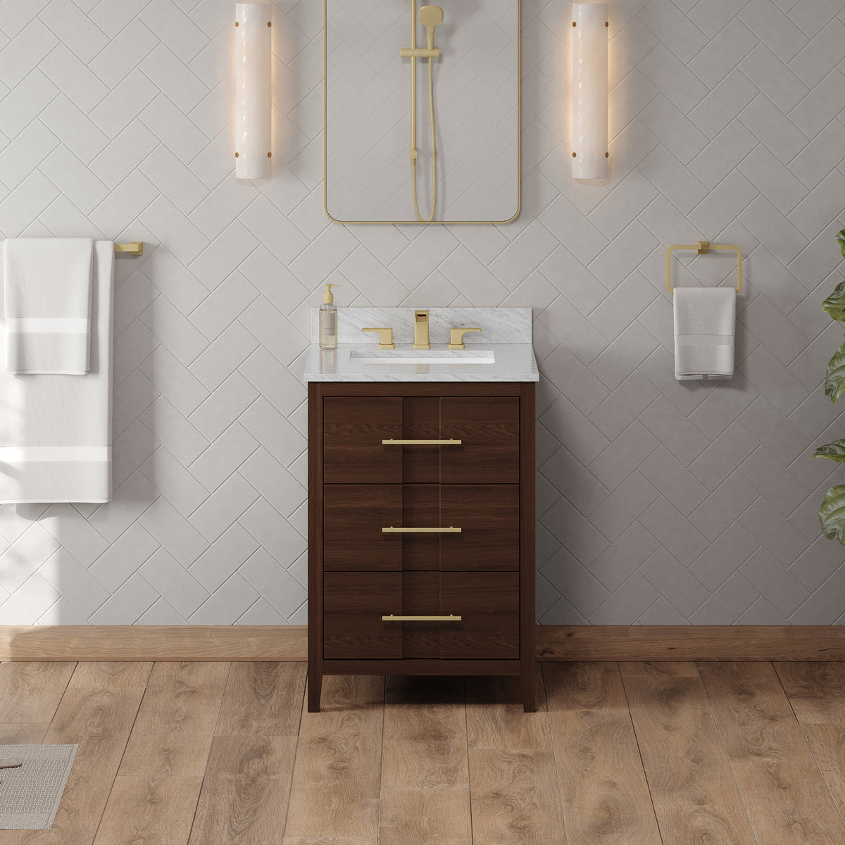 Katara 24" Single Bowl Freestanding Bathroom Vanity, alternate view