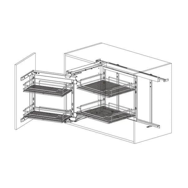 Martha Blind Corner Soft-close Sliding Door Organizer