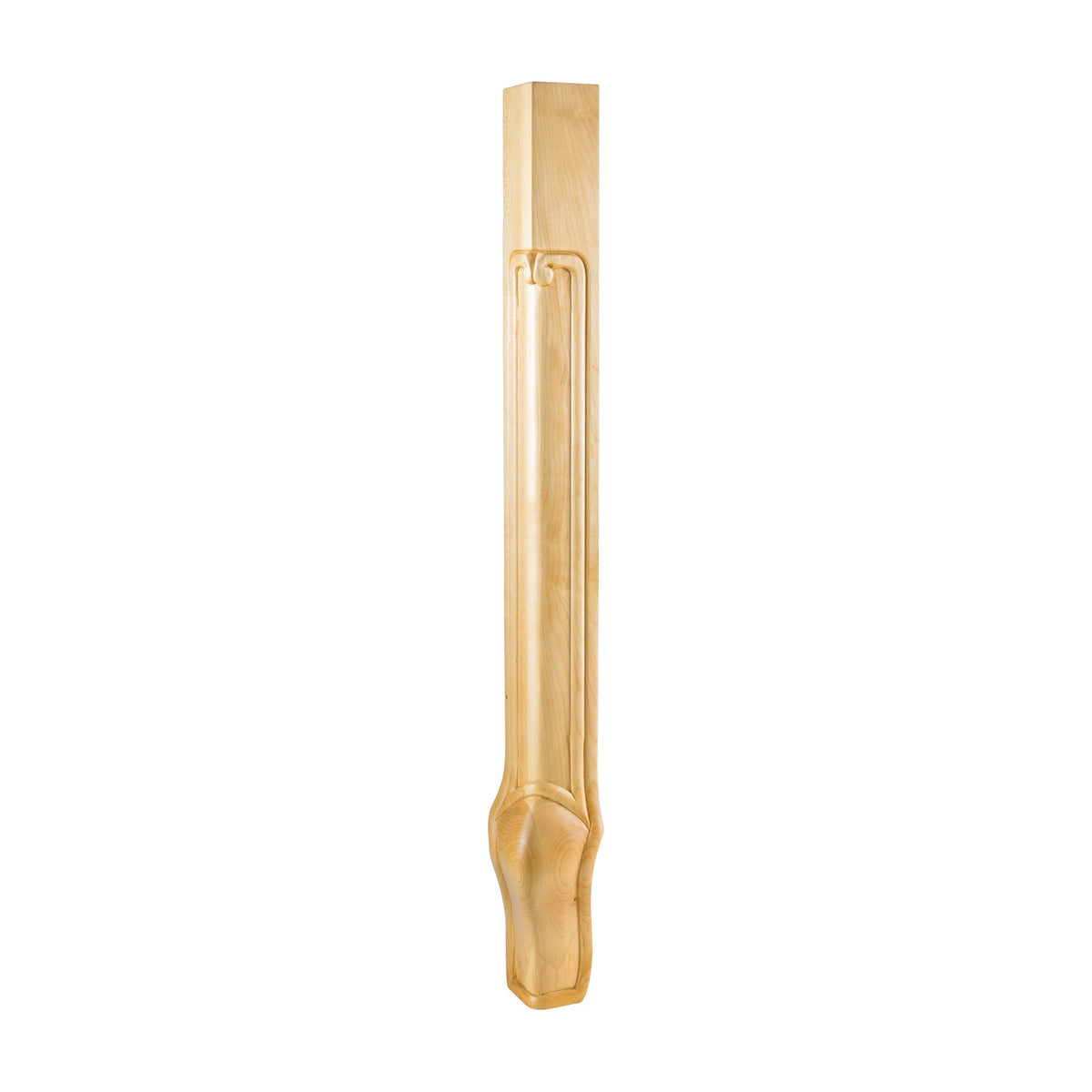 Queen Anne Corner Wood Leg, 2-3/4" x 2-3/4" x 35-1/4"
