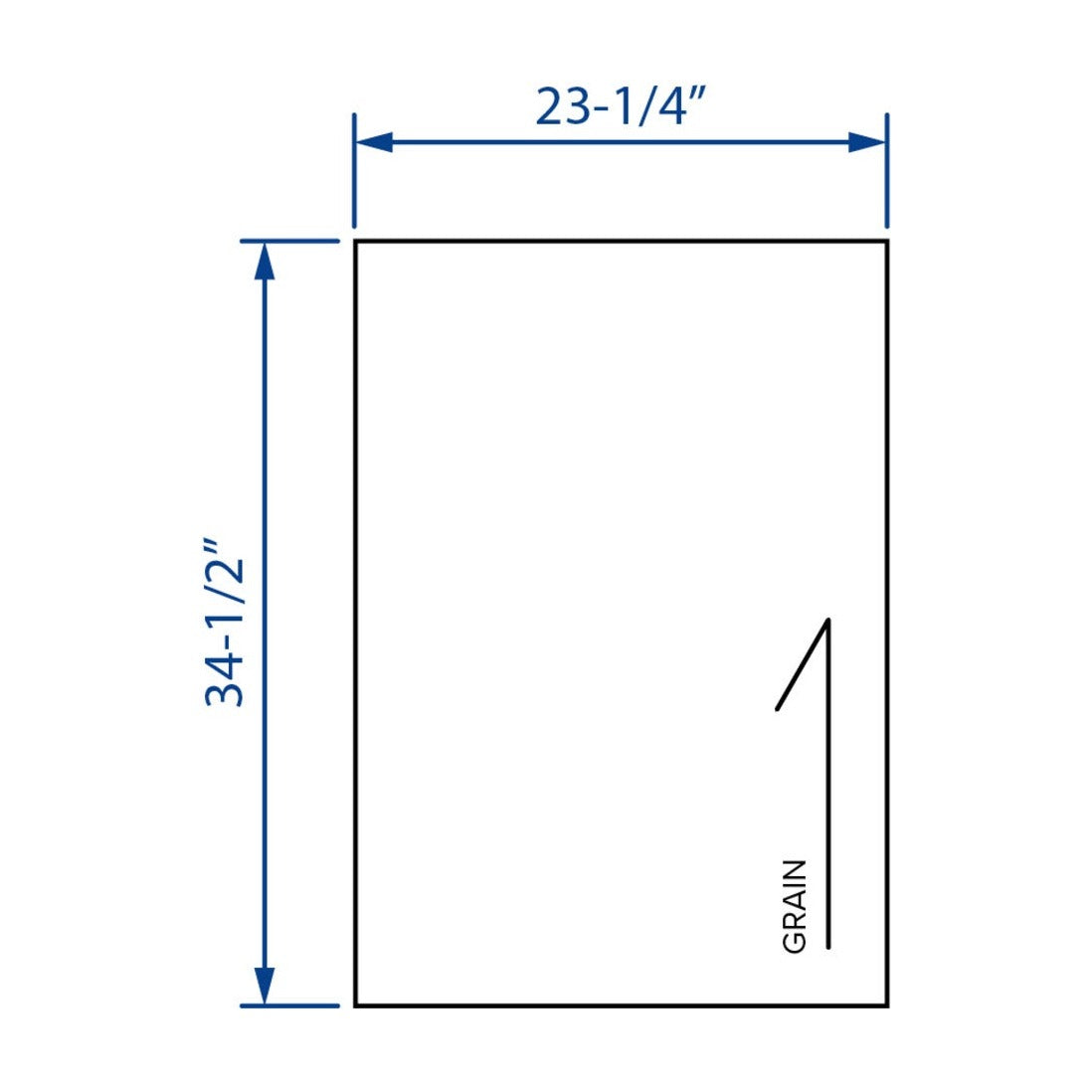23.25"W x 34.5"H Base End Panel in Polar White, view 2