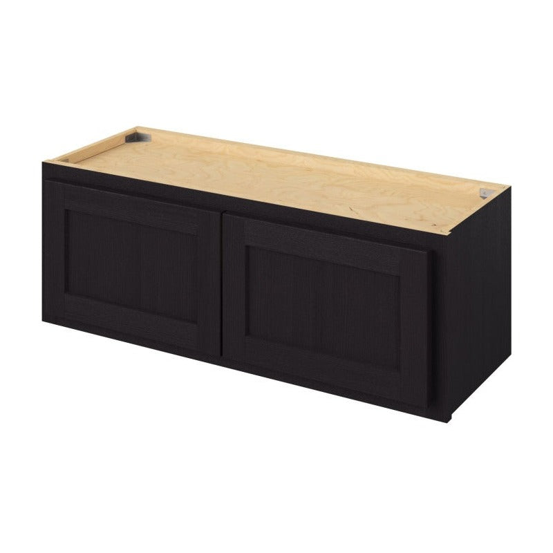 33"W x 12"H Wall Cabinet with Double Doors in Hatteras Espresso