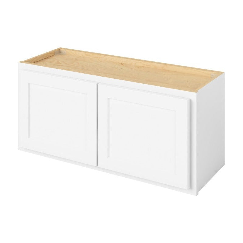 33"W x 15"H Wall Cabinet with Double Doors in Hatteras Polar White