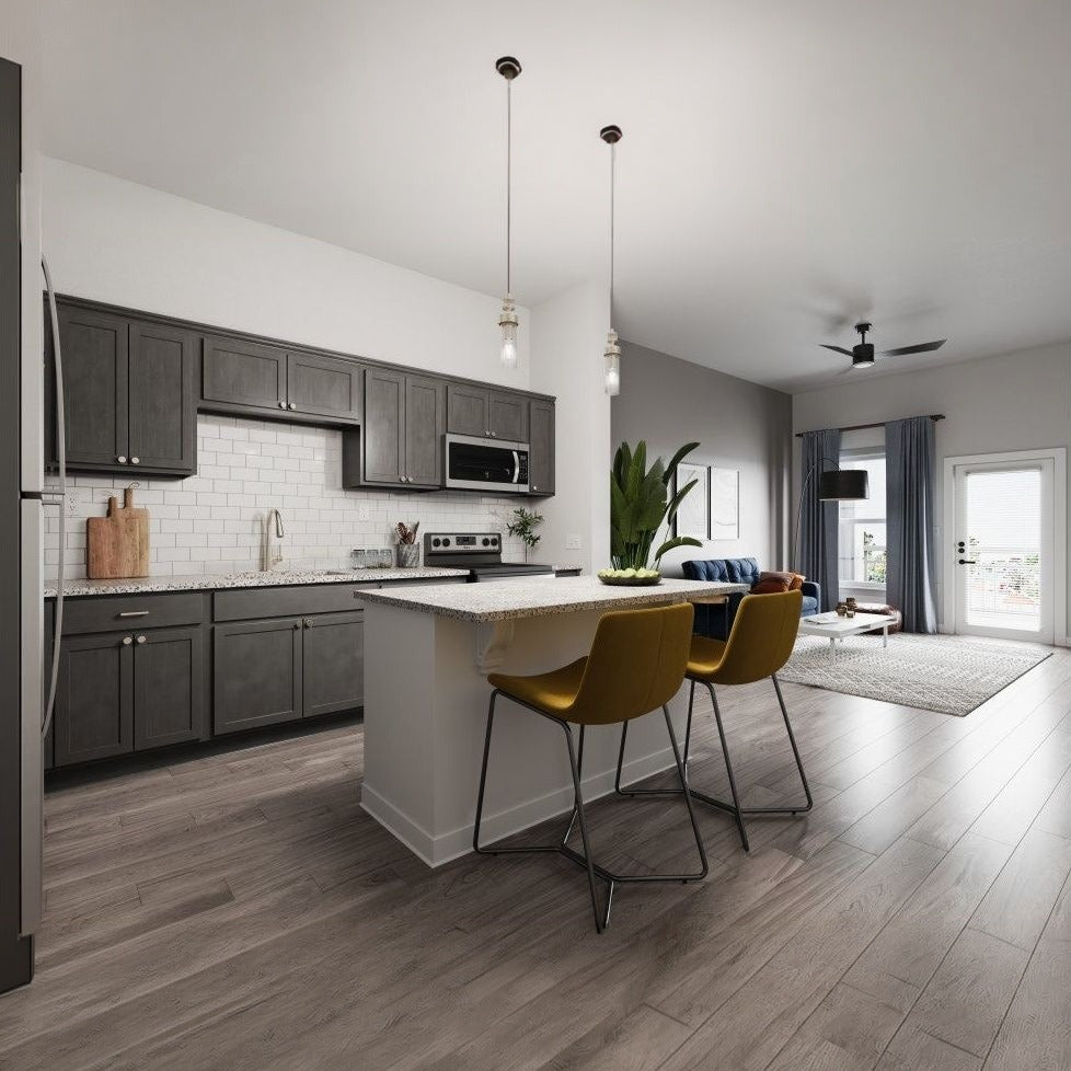 33"W x 24"H Wall Cabinet with Double Doors and One Shelf in Hatteras Slate, view 4