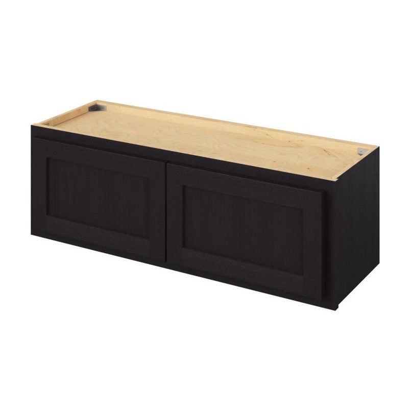 36"W x 12"H Wall Cabinet with Double Doors in Hatteras Espresso