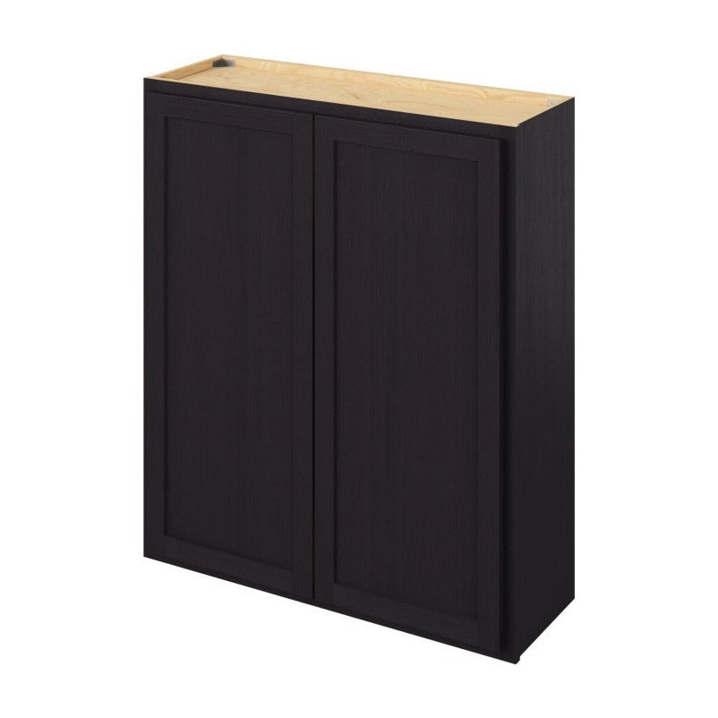 36"W x 42"H Wall Cabinet with Double Doors and Three Shelves in Hatteras Espresso