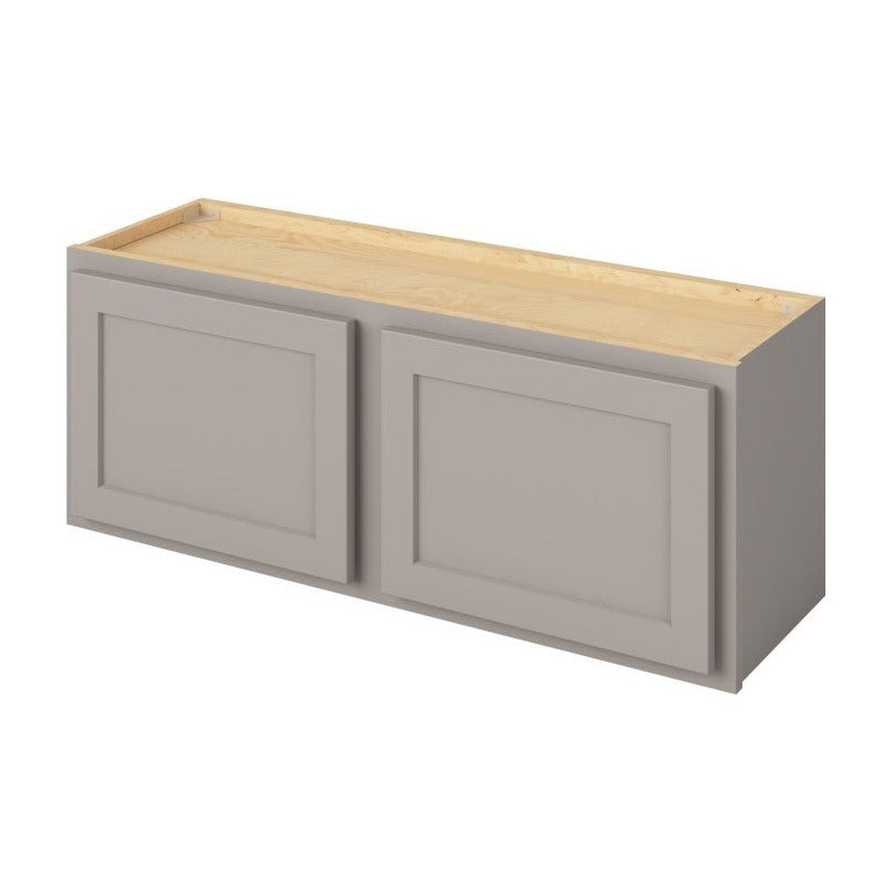 39"W x 15"H Wall Cabinet with Double Doors in Hatteras Pebble Grey