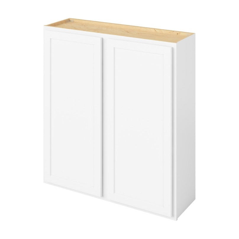 39"W x 42"H Wall Cabinet with Double Doors and Three Shelves in Hatteras Polar White