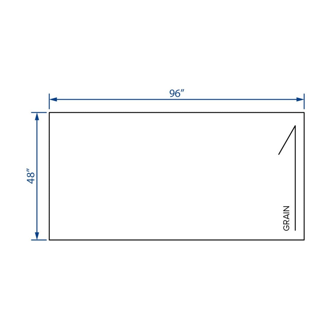 48"W x 96"H Vertical Grain Back Panel in Slate, view 2