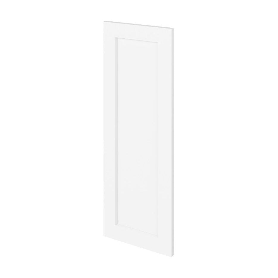 9"W Base Cabinet Door with No Hinge Bore in Maui Polar White, view 2