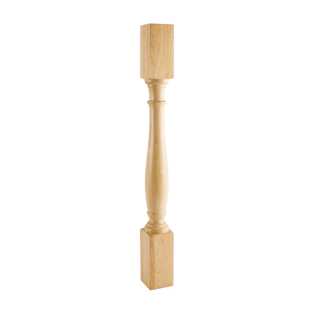Turned Traditional Wood Post, 3-1/2" x 3-1/2" x 35-1/2"