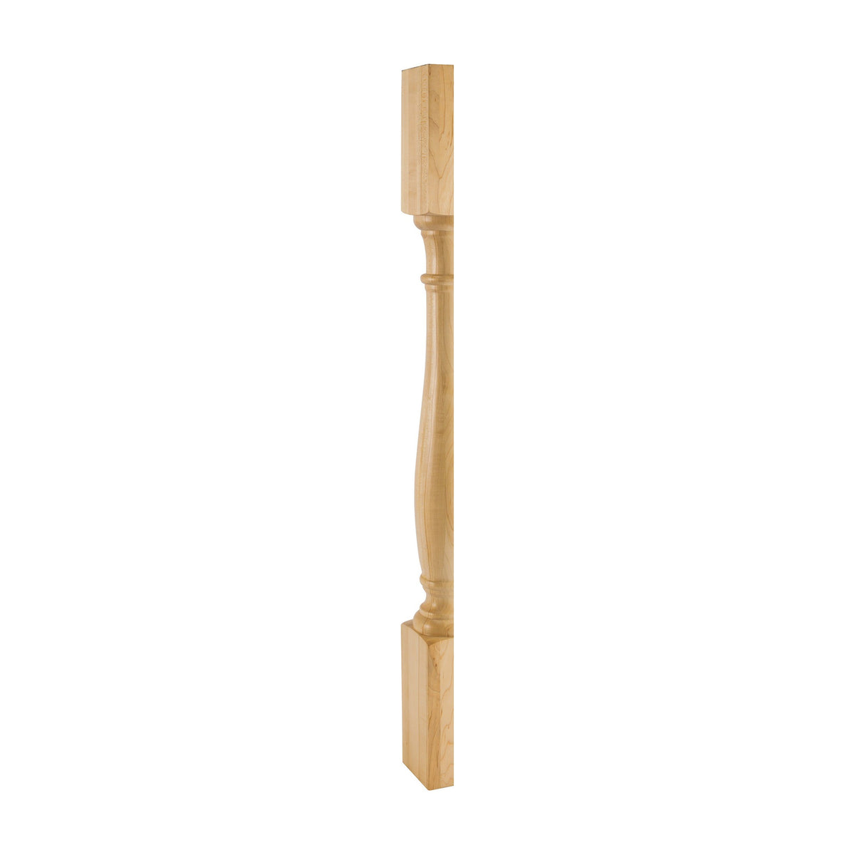 Turned Wood Split Post, 3-1/2" x 1-3/4" x 35-1/2"