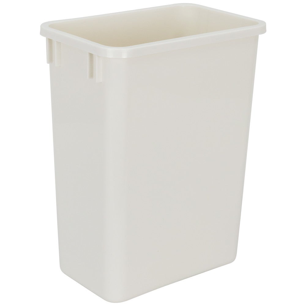 Wendeline 35 Quart Plastic Waste Container in White